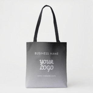 Bolsa Tote Logotipo Promocional Moderno & Texto Cor Editáve