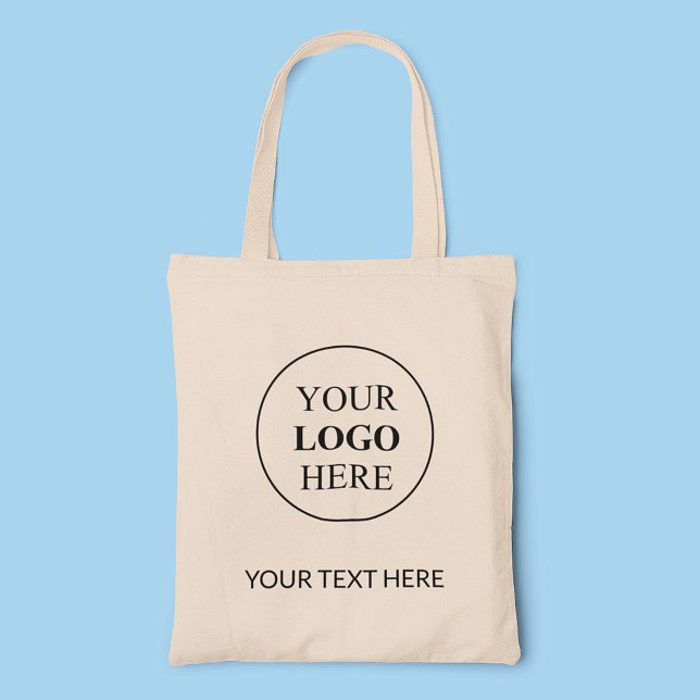 Bolsa Tote Logotipo Promocional Personalizado – Sem Pedido Mí (Criador carregado)