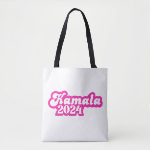 Bolsa Tote Logotipo rosa feminino Kamala Harris 2024