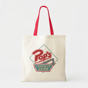 Bolsa Tote Logotipo vermelho do Pop