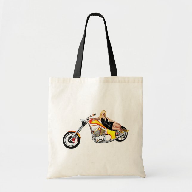 Bolsa Tote Loira num helicóptero (Frente)