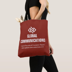 Bolsa Tote Loja de Tecnologia de Computador Vermelha Personal