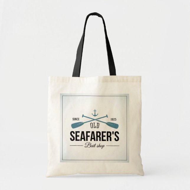 Bolsa Tote Loja velha da isca dos marinheiros (Frente)