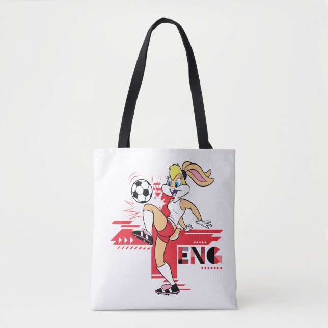 Bolsa Tote Lola Bunny Team England Soccer Graphic (Frente)