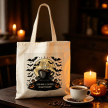 Lona Personalizada de Café Assustador de Halloween
