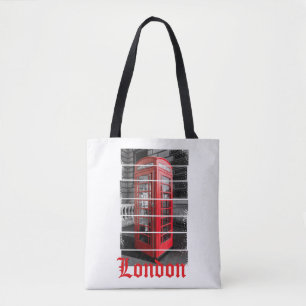 Bolsa Tote London Phone Box Vintage Souvenir