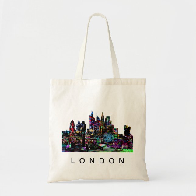 Bolsa Tote Londres, Inglaterra em grafite (Frente)