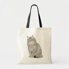 Bolsa Tote Longhair Tabby Cat