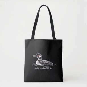 Bolsa Tote Loon Passaro Lobo Canadense Estúpido Presente Dive