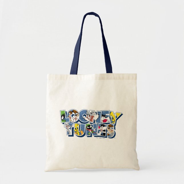 Bolsa Tote LOONEY TUNES™ Characters in Letting (Frente)