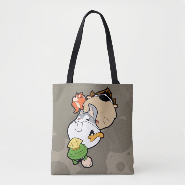 Bolsa Tote LOONEY TUNES™ Estilizou Cabeças Grandes (Frente)