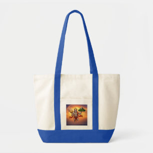 Bolsa Tote Lord Hanuman Voando Levantando Montanha