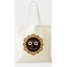 Lord Jagannath Devotional Tote Bag Hare Krishna