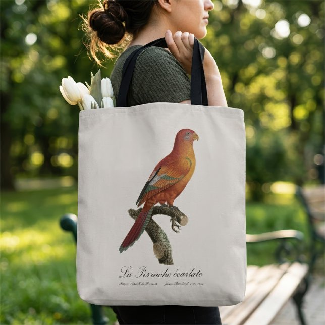Bolsa Tote Lóri-de-bornéu, Trichoglossus borneus (Red Lory or Eos Bornea, Trichoglossus borneus. Tote Bag)