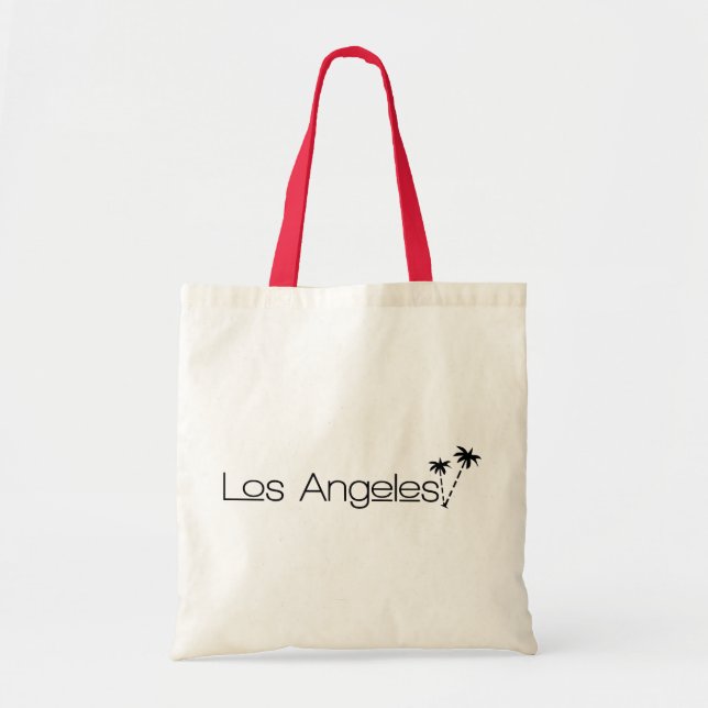 Bolsa Tote Los Angeles City of Angels Palm Trees no Paraíso (Frente)