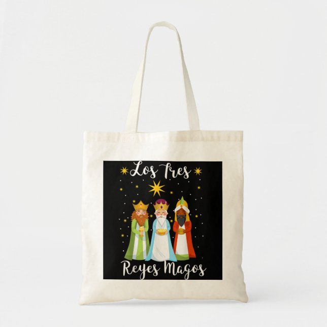 Bolsa Tote los tres reyes magos tee epiphany dia três sábio (Frente)