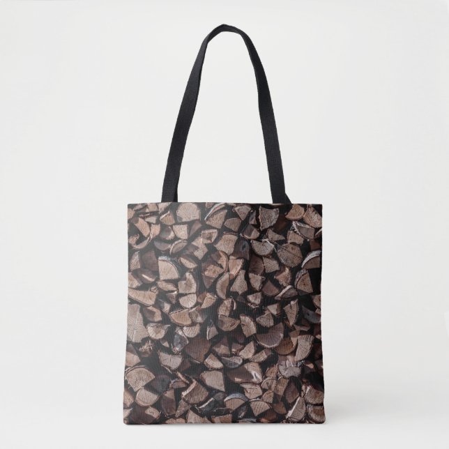 Bolsa Tote Lote de madeira de fogo (Frente)
