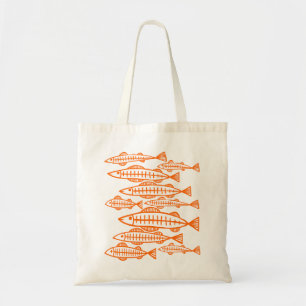 Bolsa Tote Lotes dos peixes - laranja