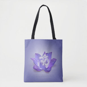 Bolsa Tote Lotus and OM symbol