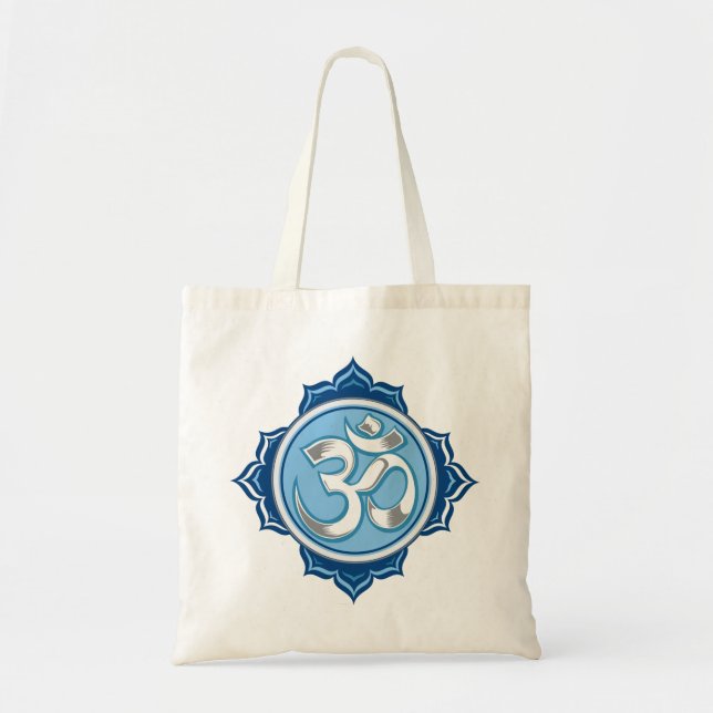 Bolsa Tote Lotus azul OM (Frente)