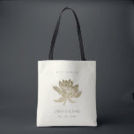 BOLSA TOTE LOTUS BRANCO DOURADO E GLAMOROSO SALVE O PRESENTE<br><div class="desc">Se você precisar de qualquer outra personalização ou qualquer outro item correspondente,  entre em contato comigo em info@yellowfebstudio.com</div>