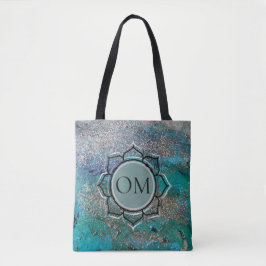 Bolsa Tote Lotus esrolante azul eslegante OM