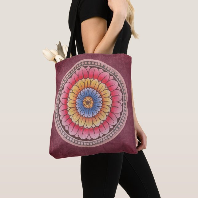 Bolsa Tote Lotus Mandala (Close Up)