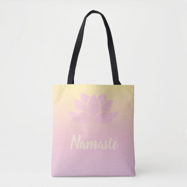 Bolsa Tote Lotus Namaste Rosa (Frente)