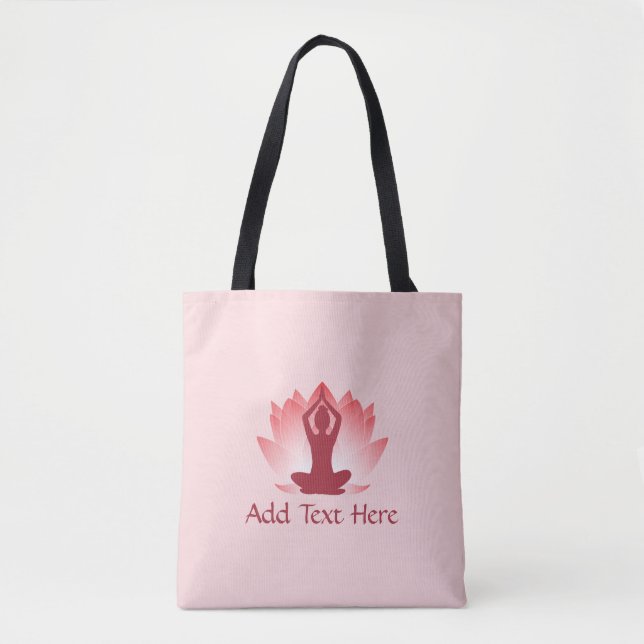 Bolsa Tote Lotus & Yoga (Frente)