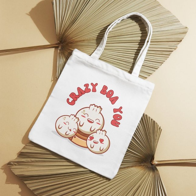 Bolsa Tote Louca Boa Você - Bonita Comida Bao (Criador carregado)