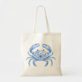 Bolsa Tote Louça de Cerâmica Tema Floral Caranguejo