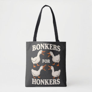 Bolsa Tote Louco Por Gansos Design De Ganso Ganso Amante Gi