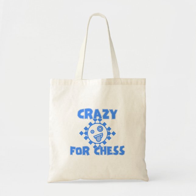 Bolsa Tote Louco por xadrez (Frente)