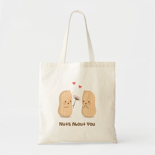 Bolsa Tote Loucos bonitos dos amendoins sobre você humor do (Frente)