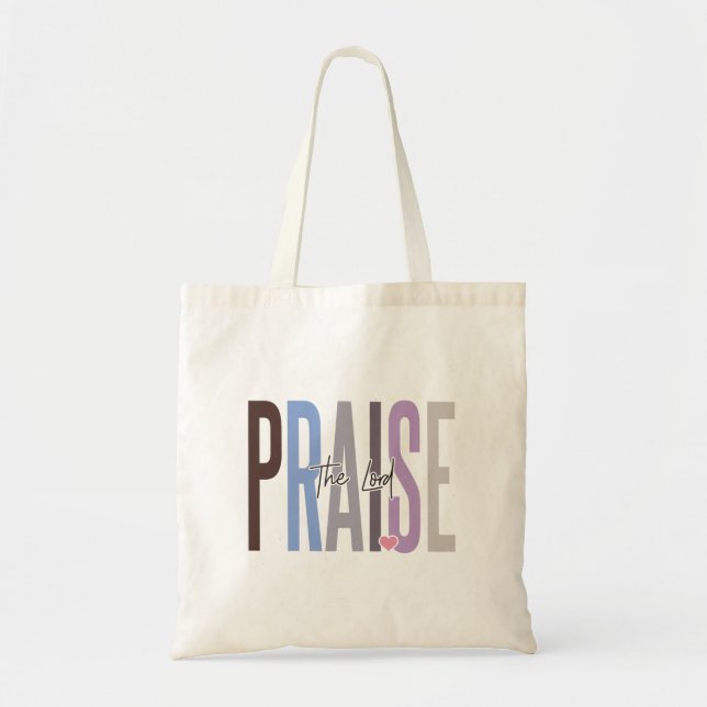 Bolsa Tote Louve ao Senhor  (Frente)