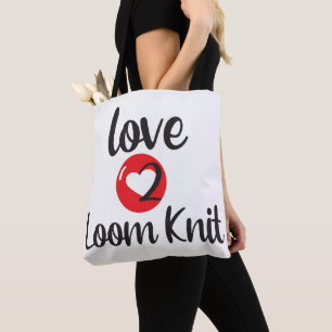 Bolsa Tote Love 2 Loom Knit