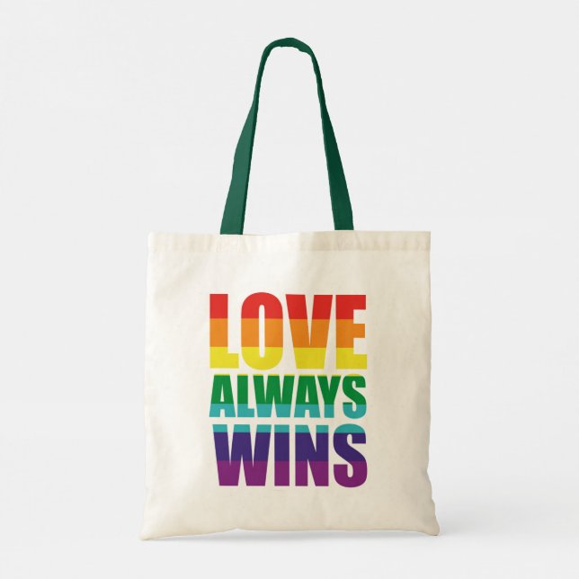 Bolsa Tote Love Always Wins (Verso)