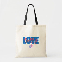 Bolsa Tote Love Baby Minimal Shower Tote