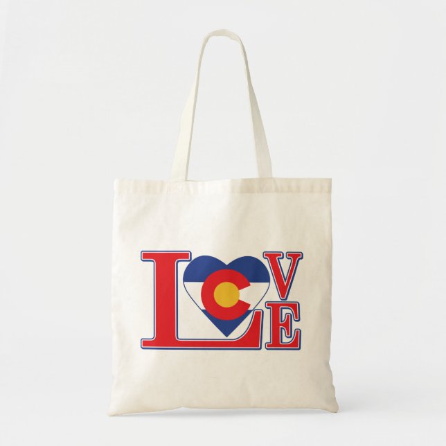 BOLSA TOTE LOVE-COLORADO (Frente)