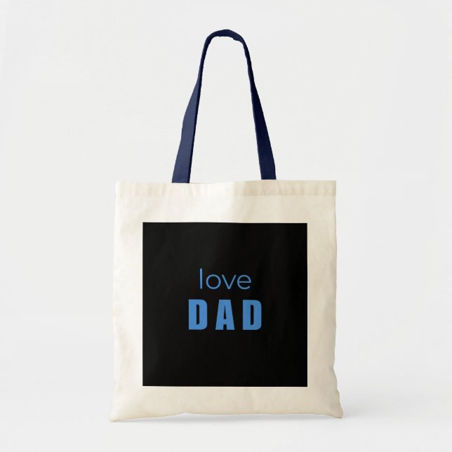 Bolsa Tote Love Dad Baby Boy tote bag (Frente)