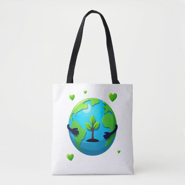 Bolsa Tote Love Earth Eco Totoch Bag Reutilizável (Frente)