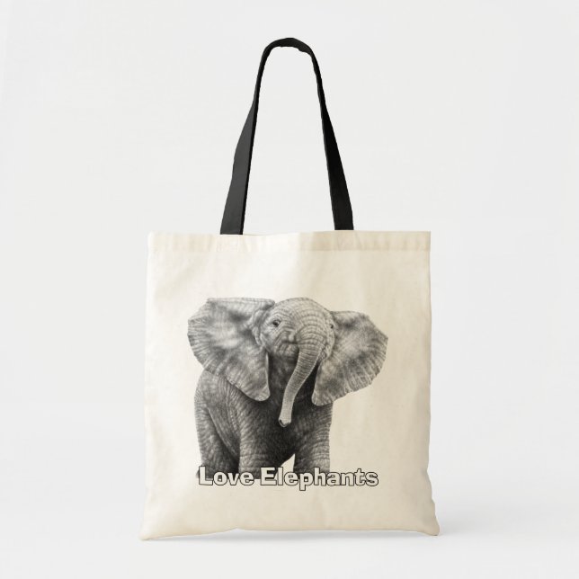 Bolsa Tote Love Elephants (Frente)