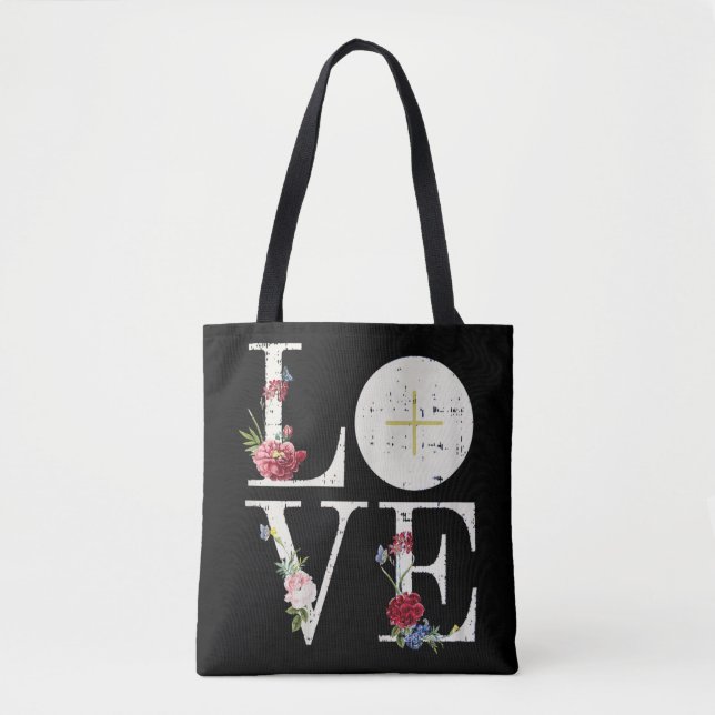Bolsa Tote Love Eucharist First Holy Communion Christian Cath (Frente)