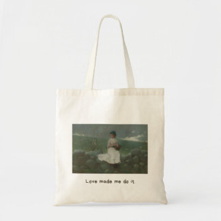 Bolsa Tote “Love Made Me Do It” Aesthetic Tote Bag – Vintage
