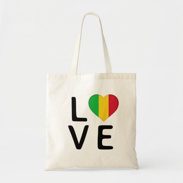 Bolsa Tote Love - Mali Flag (Frente)
