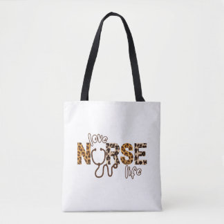Bolsa Tote Love Nurse Life Cheetah 3