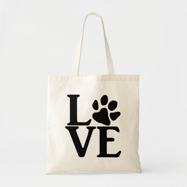 Bolsa Tote Love Paw Classic (Frente)