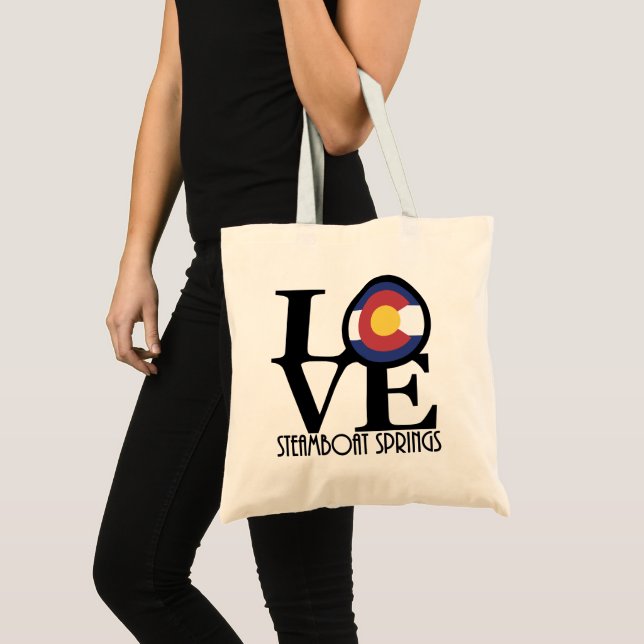 Bolsa Tote LOVE Primaveras de barco a vapor (Frente (produto))