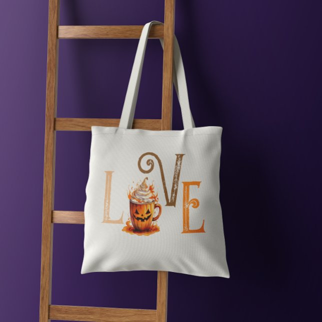 Bolsa Tote Love Pumpkin Spice (Criador carregado)