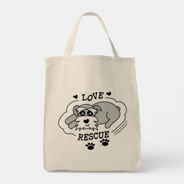 Bolsa Tote Love Rescue - Grocery (Verso)